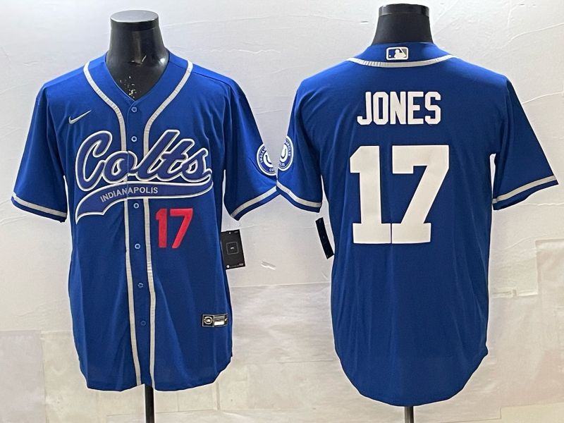 Men 2025 Indianapolis Colts #17 Jones blue Joint Name Nike Limited NFL Jersey 004->indianapolis colts->NFL Jersey